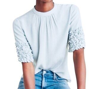 ANTHROPOLOGIE CURRENT AIR Ruffle Blouse, Size Small - NWT